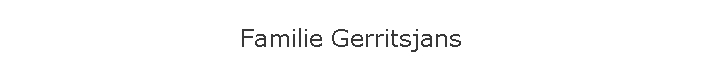 Familie Gerritsjans